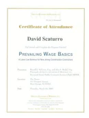  Prevailing Wage Basics - Certificate of Attendance